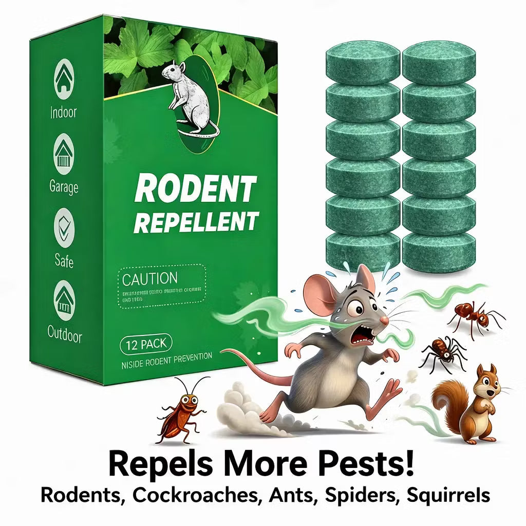 🚫🐀 12-Pack Popular Natural Rodent Repellent Balls