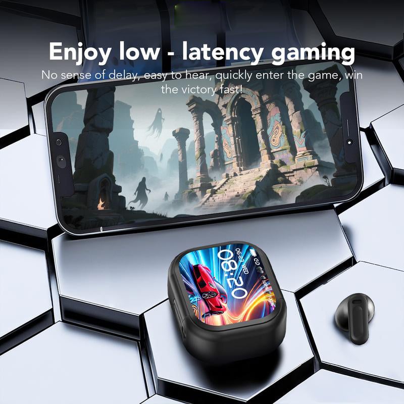 ⏰🔥 Bluetooth 6.0 Earphones LED Display High Fidelity Waterproof Wireless Earphones
