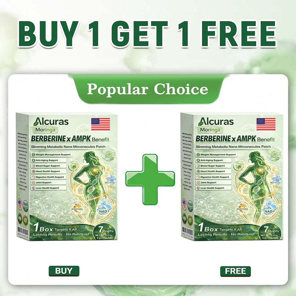 🔥Official Store| 🧑‍⚕️Alcuras® Moringa × Berberine × AMPK 8-Benefit Slimming & Metabolic Nano Microneedle Patch 🇺🇸 Just once a day · Visible changes in 7 days ✅ For obesity, loose skin, diabetes, sleep apnea, joint issues, and more