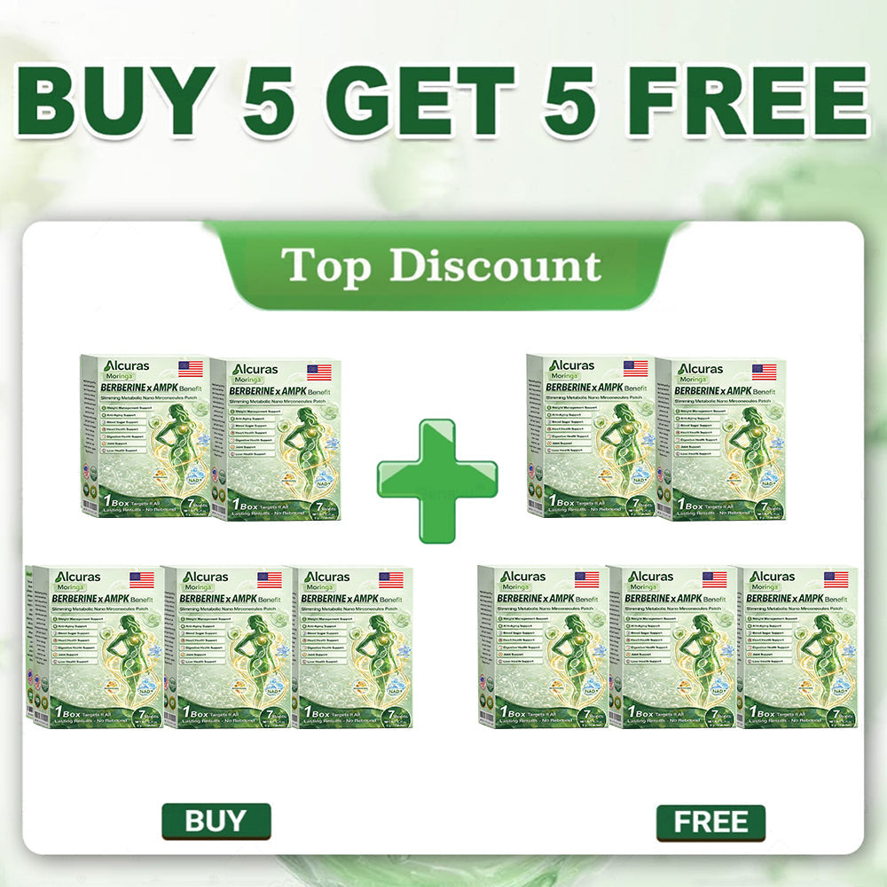🔥Official Store| 🧑‍⚕️Alcuras® Moringa × Berberine × AMPK 8-Benefit Slimming & Metabolic Nano Microneedle Patch 🇺🇸 Just once a day · Visible changes in 7 days ✅ For obesity, loose skin, diabetes, sleep apnea, joint issues, and more