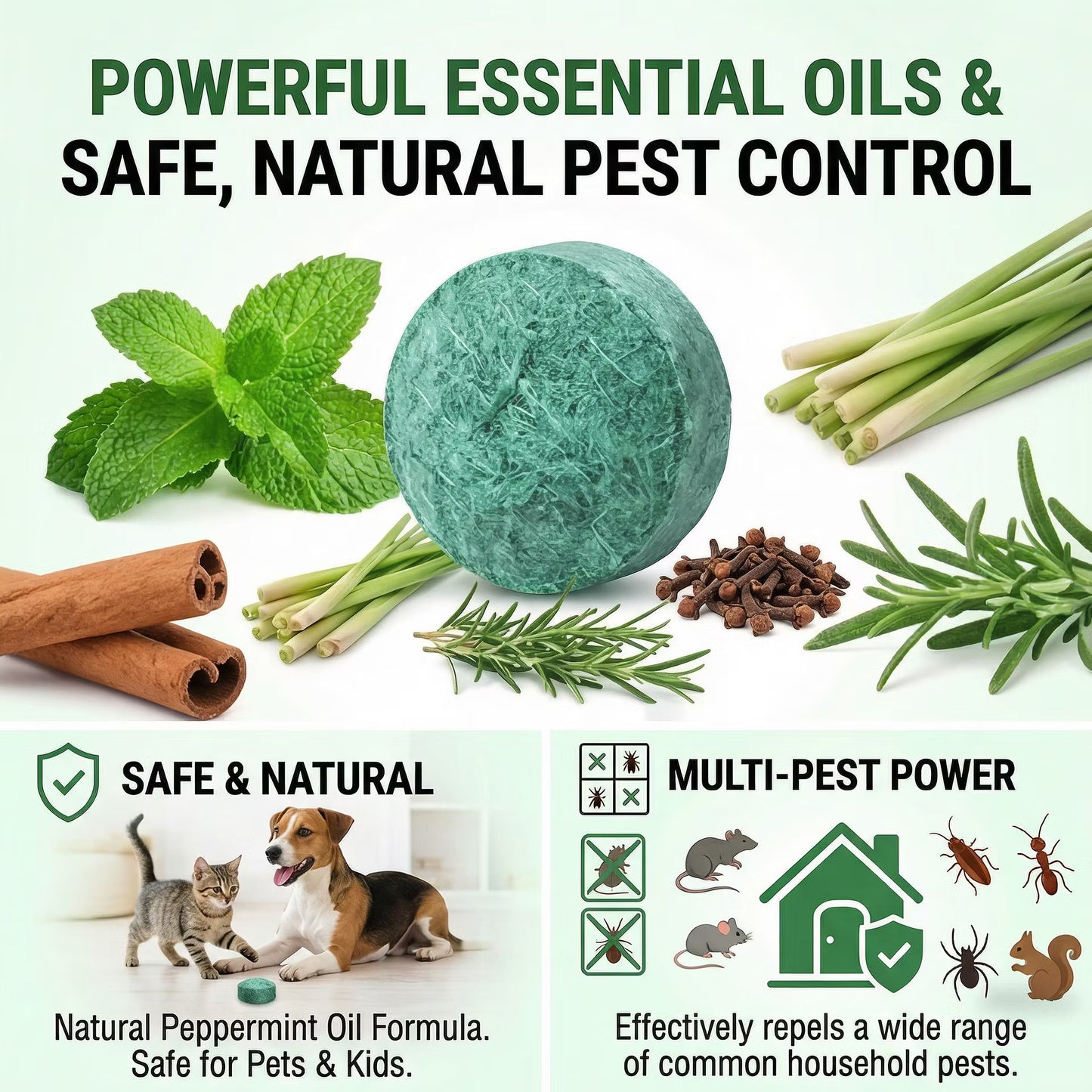 🚫🐀 12-Pack Popular Natural Rodent Repellent Balls