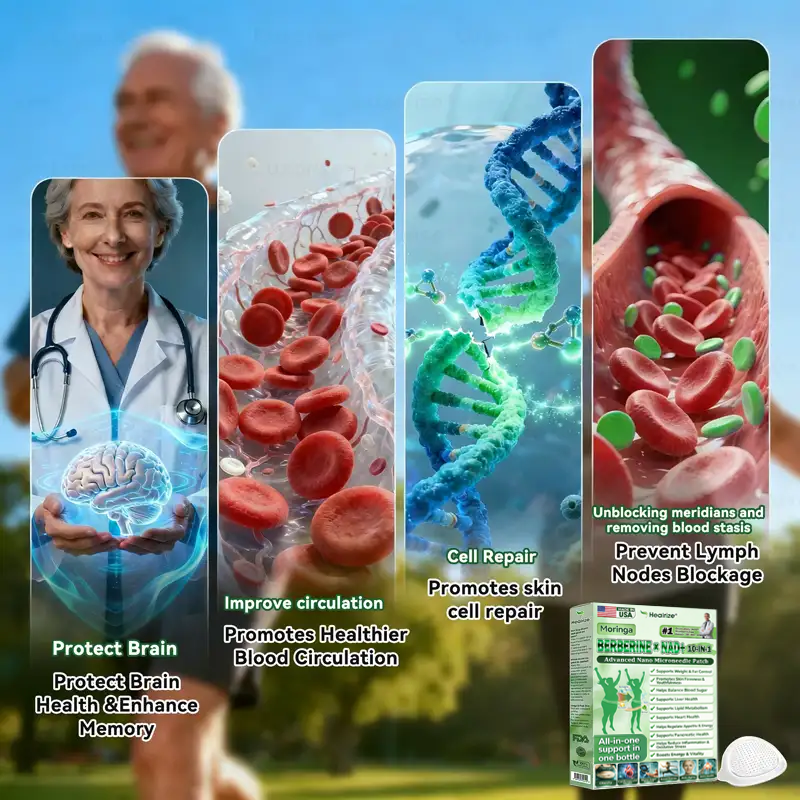 🔥Official Store| 🧑‍⚕️Healrize® Moringa × Berberine × AMPK 8-Benefit Slimming & Metabolic Nano Microneedle Patch 🇺🇸 Just once a day · Visible changes in 7 days ✅ For obesity, loose skin, diabetes, sleep apnea, joint issues, and more🔥