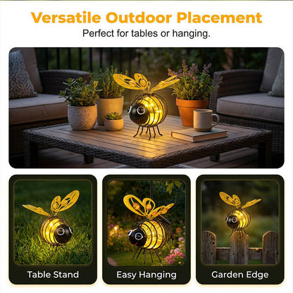 🌙🍃🪴 LIMITED-TIME 50% OFF! Hanging Solar Bee Light – Warm Amber Glow, Flicker-Free, Perfect for Garden Parties, Camping, or Kids' Rooms – Spread Joy Day and Night 🌞🌜